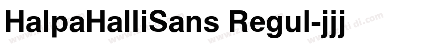 HalpaHalliSans Regul字体转换